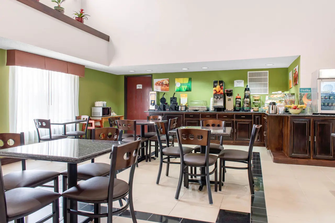 Hotel breakfast area