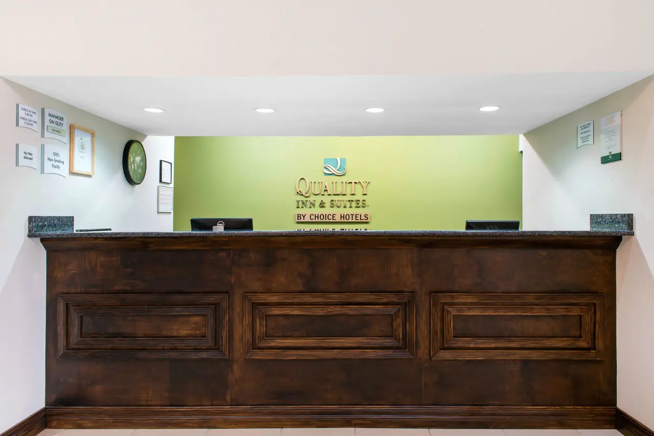 Front desk area